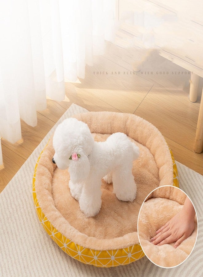 GeRRiT Universal Cat Bed Pet Mat Dog Bed Dog House Pad Round Nest Warm Pet Nest,M(18x18x4) - Image 2